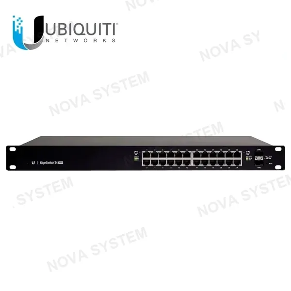 UBIQUITI UBIQUITI ES-24-500W, Switch edgemax administrable de 24 puertos gigabit con poe+/poe pasivo 24v + 2 puertos sfp, 500 w