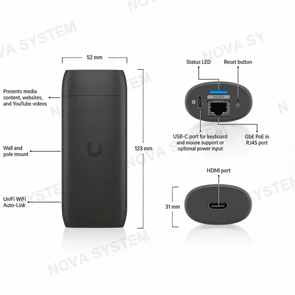 UBIQUITI UBIQUITI UC-CAST-PRO Reproductor de Señalizacion