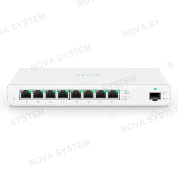 UBIQUITI UBIQUITI UISP-S Switch UISP MicroPoP 8 Puertos PoE 1SFP 110W