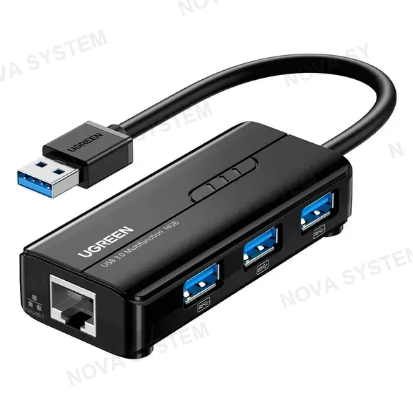 UGREEN UGREEN 20265 Adaptador HUB 4 en 1 USB-A a RJ45/USB-A