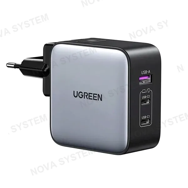 UGREEN UGREEN CD296 90409 Nexode Cargador Gan USB-C 3 en 1 65W Uso Internacional