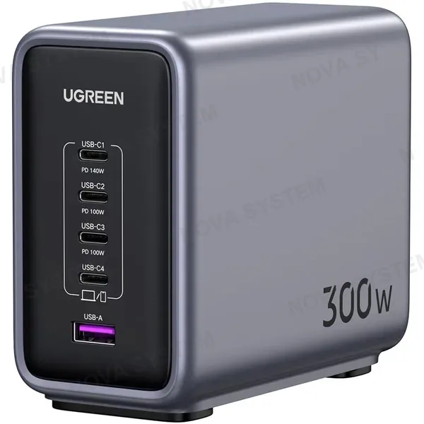 UGREEN UGREEN CD333 90872B Cargador Nexode 300W 5-Port GaN USB-C/USB-A PD 3.1