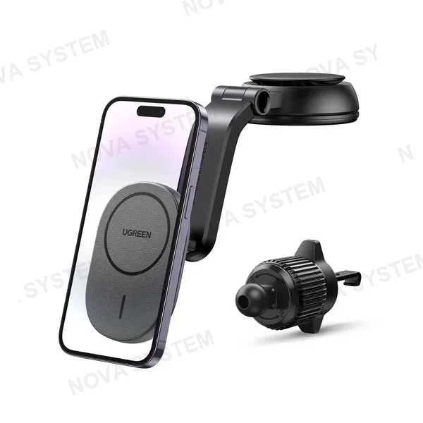 UGREEN UGREEN CD345 15120 Cargador Inalámbrico Magnético para Auto 2 en 1 para Iphone