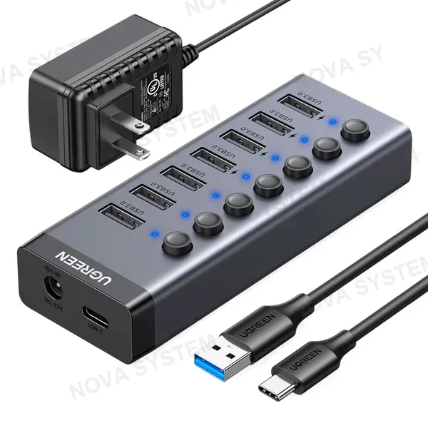 UGREEN UGREEN CM481 90305 Adaptador HUB 7 Puertos 3.0 de USB-A a USB-A