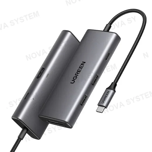 UGREEN UGREEN CM498 15531 Adaptador HUB USB-C 7 en 1 USB-A USB-C SD TF PD