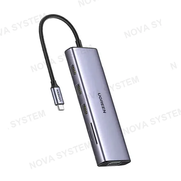 UGREEN UGREEN CM498 15600 Adaptador HUB 9 en 1 USB-C a HDMI/VGA