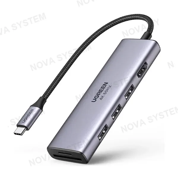 UGREEN UGREEN CM511 60383 Adaptador HUB USB-C 6 en 1 4K