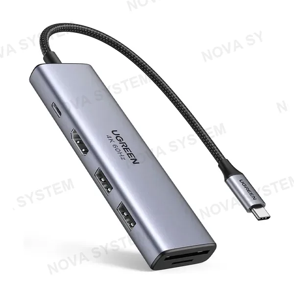 UGREEN UGREEN CM511 60384 Adaptador HUB USB-C a USB 6 en 1 4K