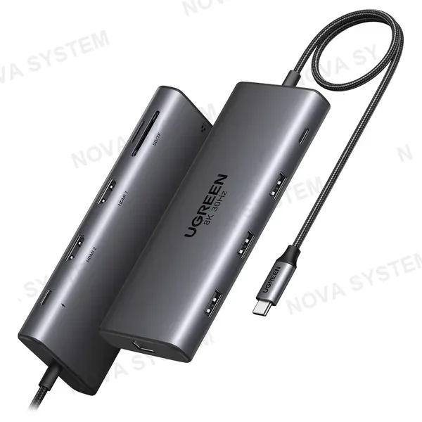 UGREEN UGREEN CM639 15534 Adaptador HUB USB-C 10 en 1 Revodok Pro 210