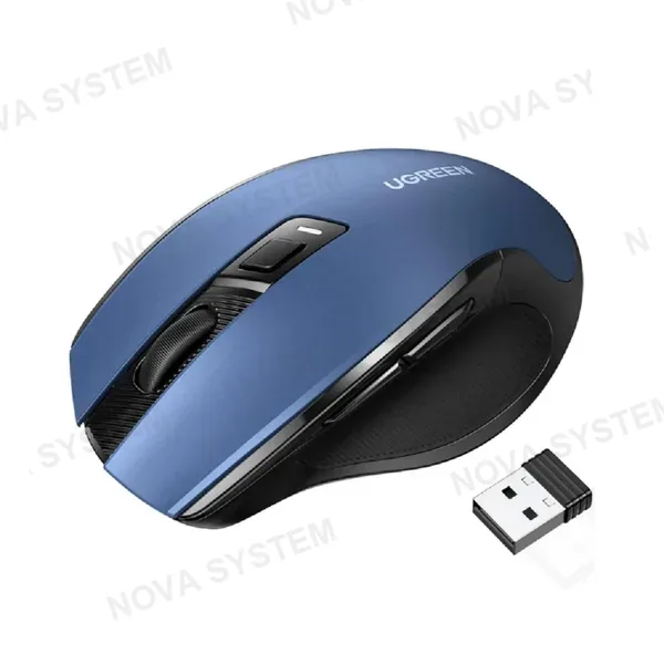 UGREEN UGREEN MU006 25753 Mouse Inalámbrico BT Ergonómico 2.4Ghz Azul