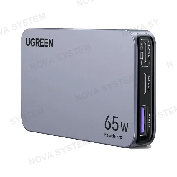 UGREEN UGREEN X753 15817 Nexode Pro Cargador USB-C 3 en 1 Ultra Slim 65W