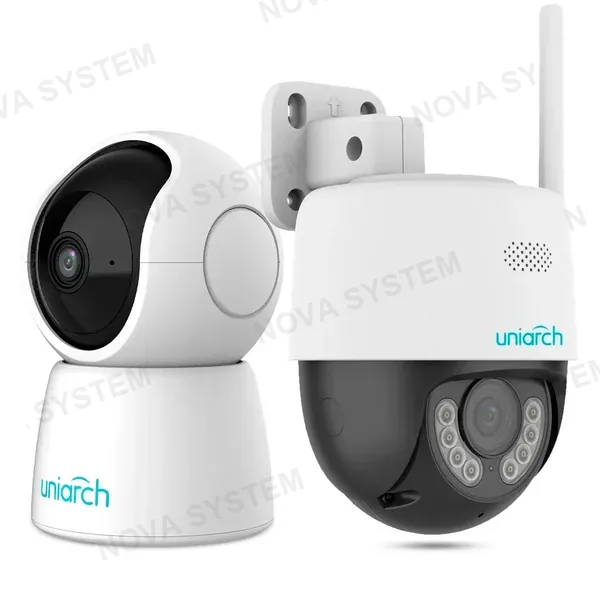 UNIVIEW UNIVIEW KIT-1 Pack Cámaras de seguridad Wifi 2MP interior y exterior 360º