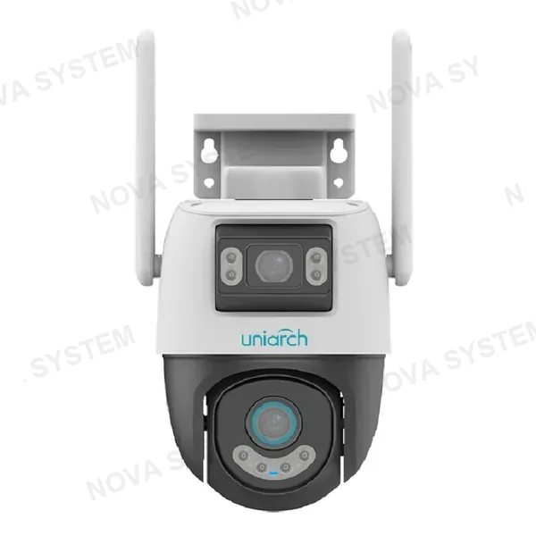 UNIVIEW UNIVIEW UHO-P2S-M33F34 Cámara de seguridad WIFI 2K doble lente 3MP+3MP PT 360º