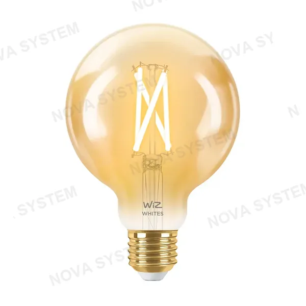 WIZ WIZ Foco Globo Filamento Vintage Ambar G95 E27 6.9W 640Lúmenes