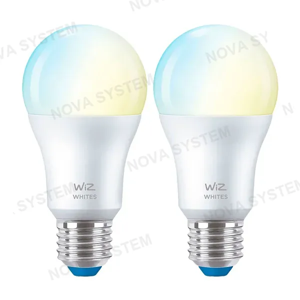 WIZ WIZ PACK-2 Foco Inteligente A60 E27 8W Blanco 806Lúmenes 25000horas
