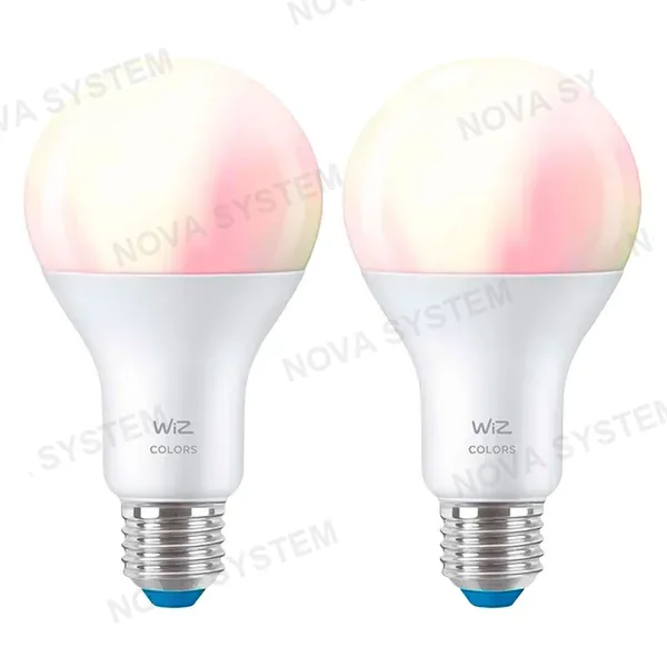 WIZ WIZ PACK-2 HIGH LUMEN Foco Inteligente E27 A67 Blanco Color 100W 1521Lúmenes