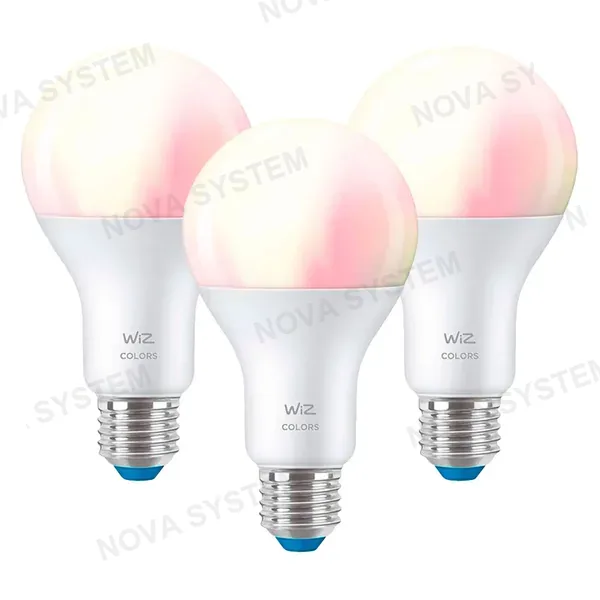 WIZ WIZ PACK-3 HIGH LUMEN Foco Inteligente E27 A67 Blanco Color 100W 1521Lúmenes