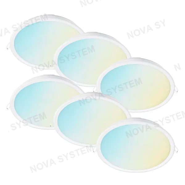 WIZ WIZ PACK-6 Foco Downlight Inteligente Luminaria Empotrada 8" 24W 650Lúmenes 15000horas