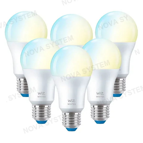 WIZ WIZ PACK-6 Foco Inteligente A60 E27 8W Blanco 806Lúmenes 25000horas