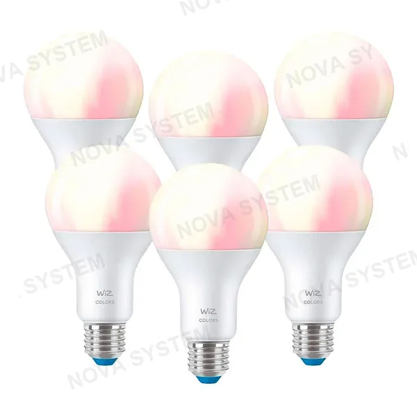 WIZ WIZ PACK-6 HIGH LUMEN Foco Inteligente E27 A67 Blanco Color 100W 1521Lúmenes
