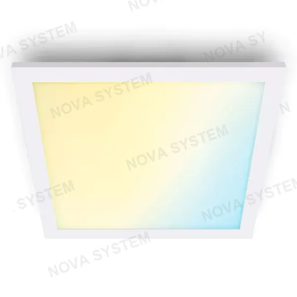 WIZ WIZ Panel LED cuadrado WIFI inteligente, luminaria 12w, blanco, 1000 lúmenes, para interiores 929003241801
