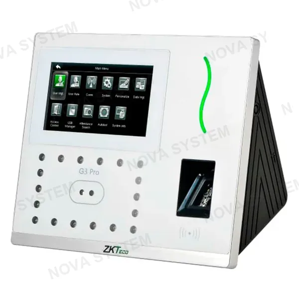 ZKTECO ZKTECO G3 ID-POE Control de Acceso y Asistencia PoE con Lector de Huella, Rostro y Tarjeta