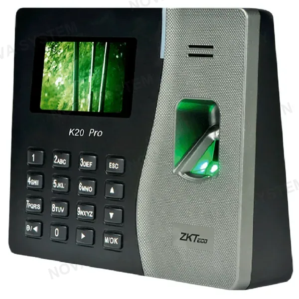 ZKTECO ZKTECO K20 PRO Control de Asistencia y Acceso con Lector de Huella, Tarjeta y PIN. Respaldo de Energía