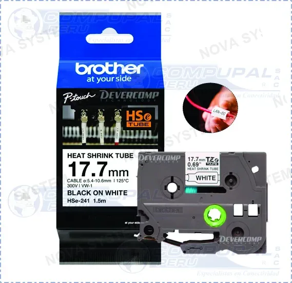 BROTHER CINTA BROTHER HSE241 TUBO TERMORECTRACTIL