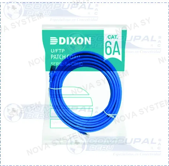 DIXON PATCH CORD DIXON CAT6A CBHC-BL15 15MTS