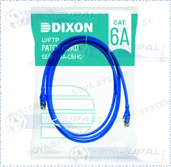 DIXON PATCH CORD DIXON CAT6A CBHC-BL1 1MT