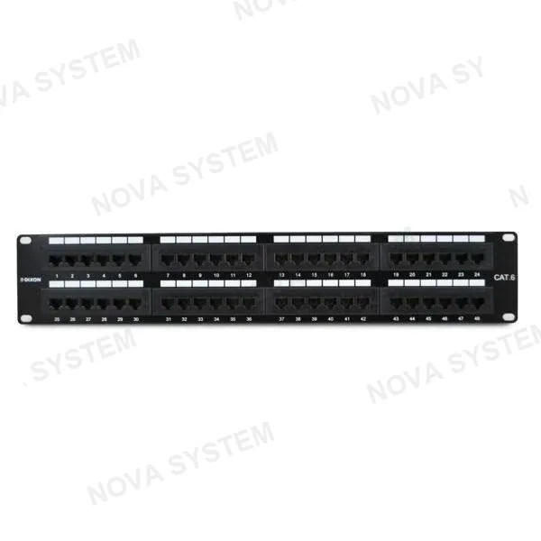 DIXON PATCH PANEL DIXON CAT6 P48T-K11-C6C/BK 48PTOS