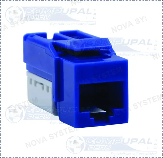 SATRA JACK SATRA RJ45 CAT6 PONCHEO AZUL