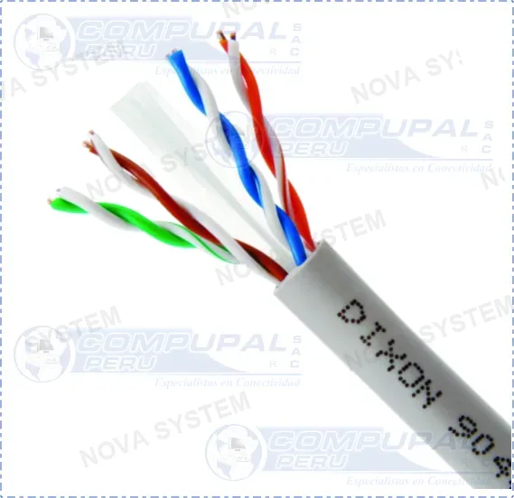 DIXON CABLE DE RED DIXON CAT6 9040 LSZH 24AWG 305MTS INT