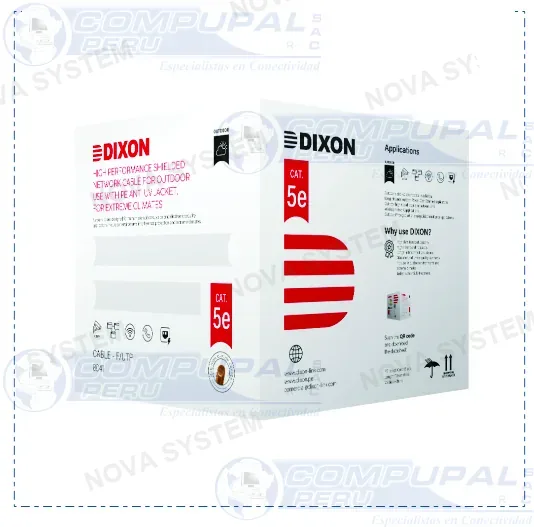DIXON CABLE DE RED DIXON CAT5 8041 STP 305MTS EXT