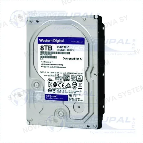 DISCO DURO WESTERN PURPURA 8TB