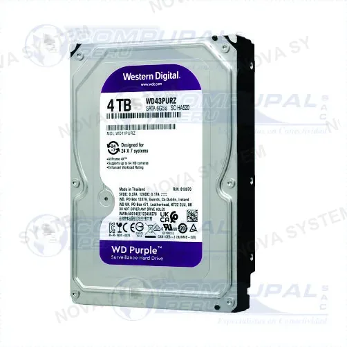 DISCO DURO WESTERN PURPURA 4TB