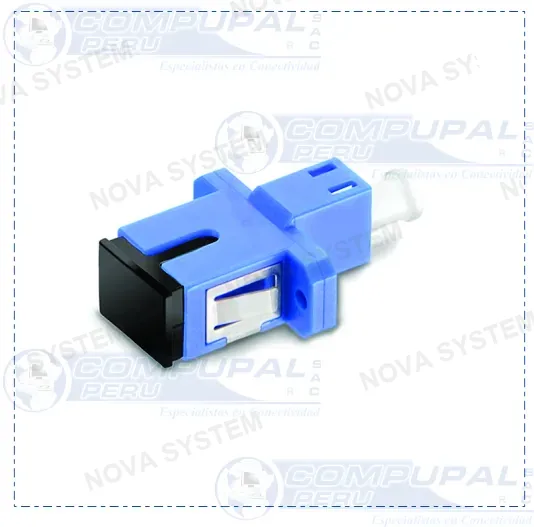 ADAPTADOR FTTH LC-UPC H/H DUPLEX AZUL