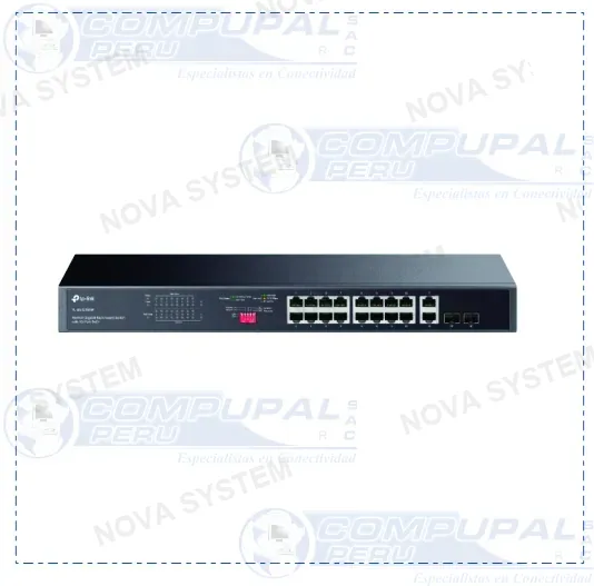 TP-LINK SWITCH TP-LINK TL-SG1218MP 16PTS POE GB + 2GB + 2S...