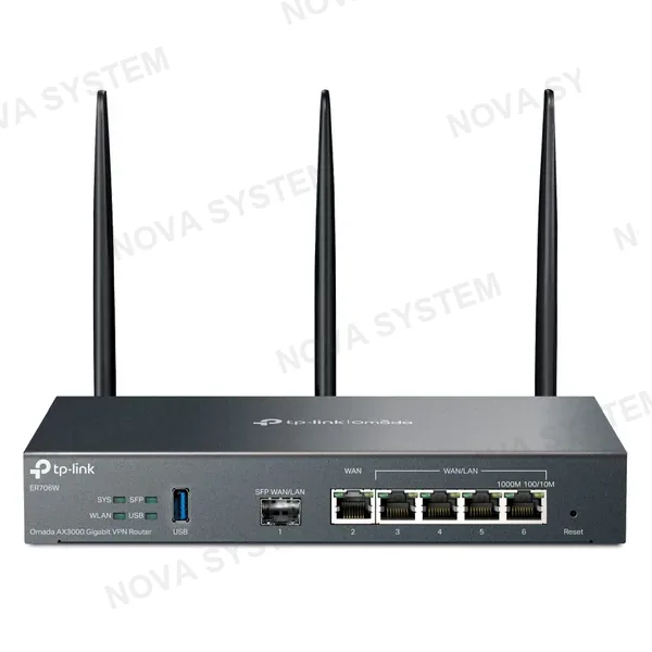 TP-LINK ROUTER BALANCEADOR TP-LINK ER706W AX3000 5PTS GB +...