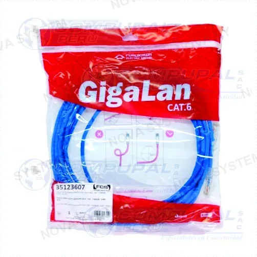 3M PATCH CORD FURUKAWA CAT6A 35085054 GIGALAN 3MTS AZ...