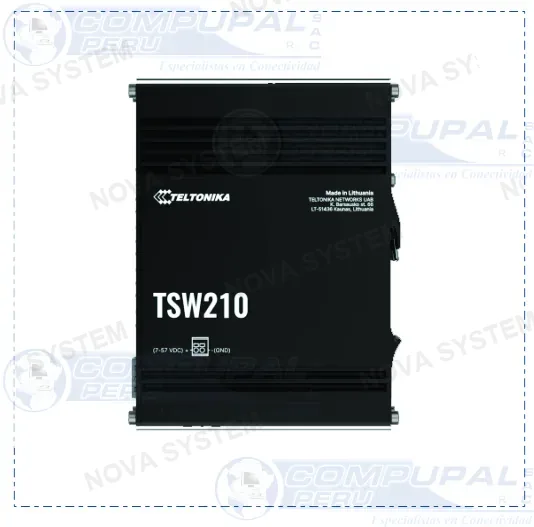 SWITCH INDUSTRIAL TELTONIKA TSW210 8PTS GIGABIT + ...