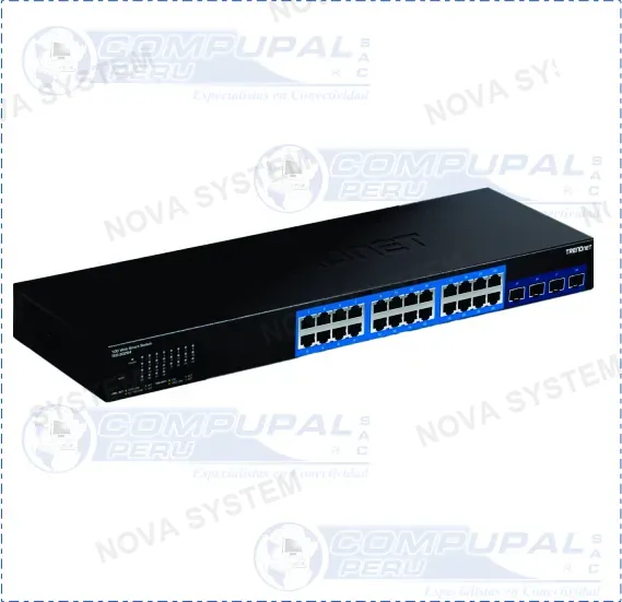 TRENDNET SWITCH TRENDNET TEG-30284 ADMI 24PTS GB + 4SFP+ 10...