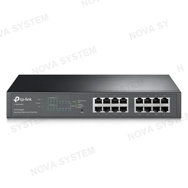 TP-LINK SWITCH TP-LINK TL-SG1016PE 8PTS GIGABIT + 8PTS POE...