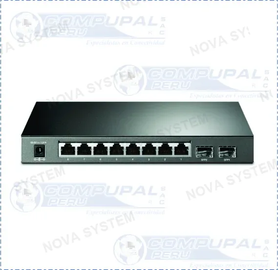 TP-LINK SWITCH TP-LINK SG2210P 8PTS POE GIGABIT + 2SFP 61W