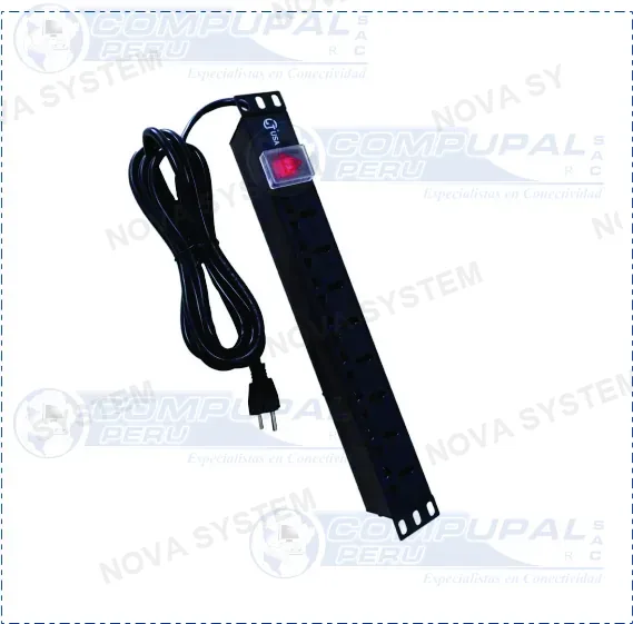 POWER RACK LT PDU-8TA 8 TOMAS UNIVERSAL 220V 2MTS