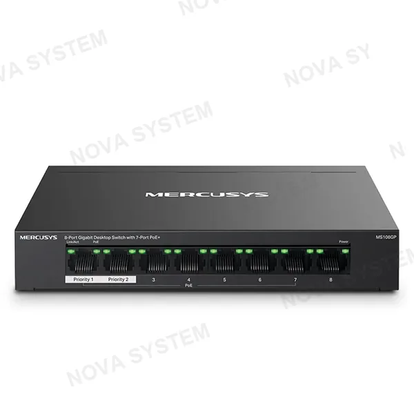 MERCUSYS SWITCH MERCUSYS MS108GP 7PTS POE GB + 1GB 65W