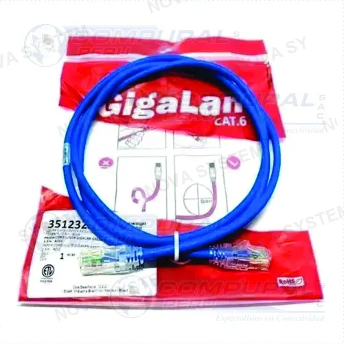 PATCH CORD FURUKAWA CAT6A 35085053 GIGALAN 2MTS AZ...