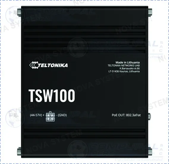 SWITCH INDUSTRIAL TELTONIKA TSW100 4PTS POE + 1PT ...