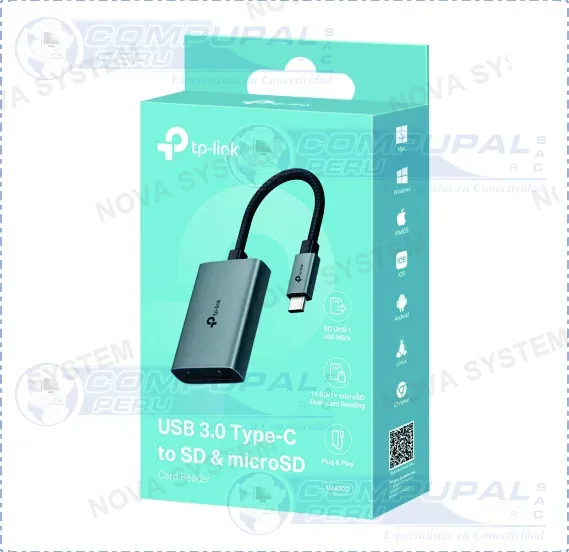 TP-LINK ADAPTADOR USB TP-LINK UA430C TIPO-C SD & MICROSD 3...