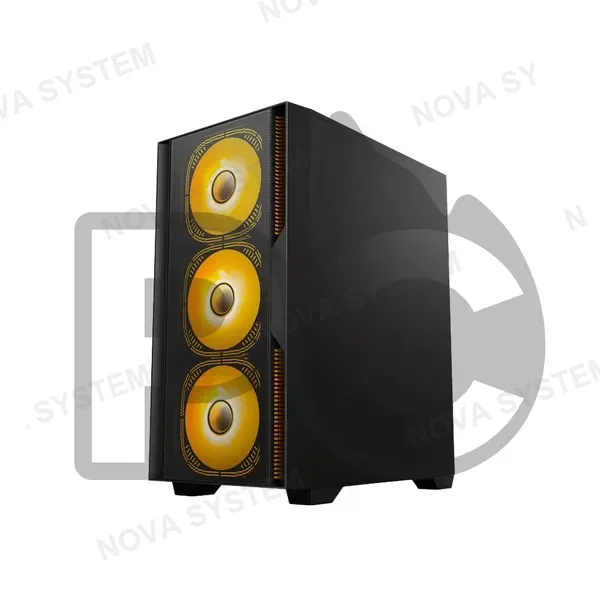 CASE GAMER DATAONE LUNA C14M MALLA 550W 4 FANS RGB